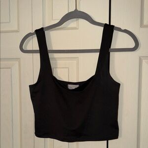 Live in the Moment Chic Black Tank Top